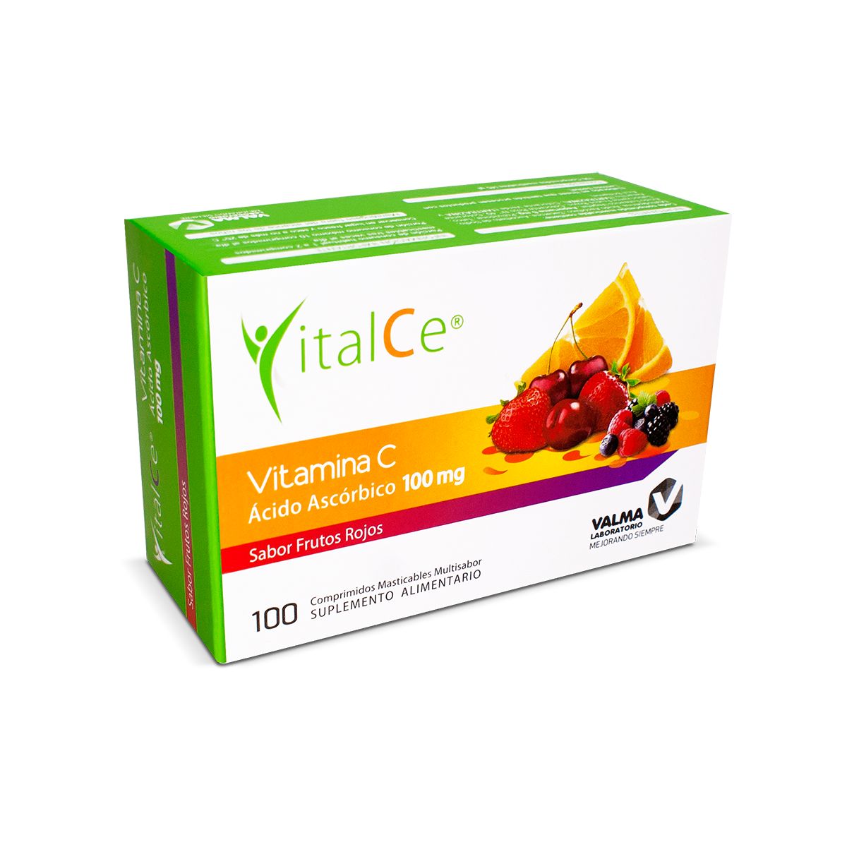 Vitamina C 100 mg x 100 comprimidos Valma